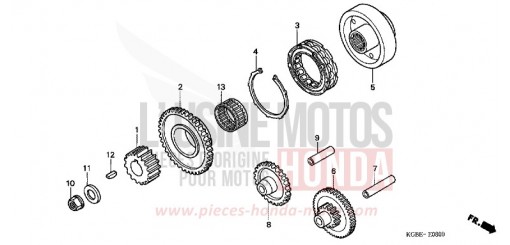 EMBRAYAGE DE DEMARRAGE VT125C6 de 2006